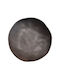Horecabar Plate Shallow Ceramic Black with Diameter 21cm
