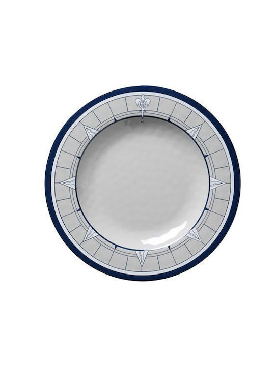 Marine Business Pacific Melamine Gray Dessert Plate 20cm 6 Pieces