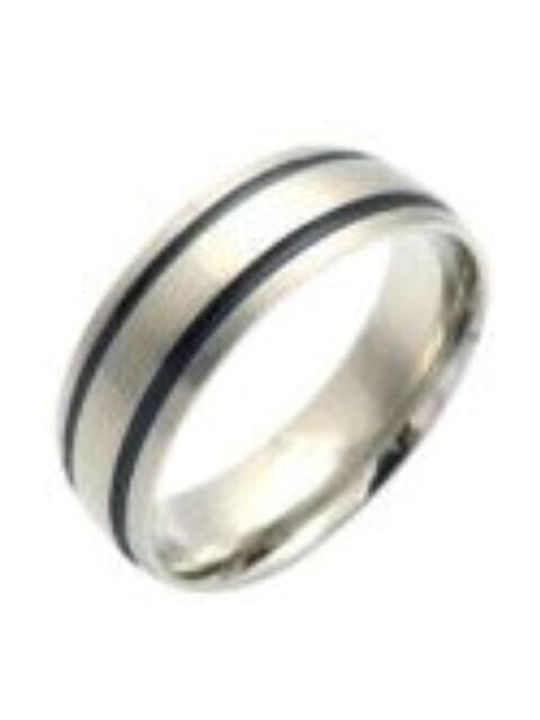 Puppis Herren Ring aus Stahl Vergoldet