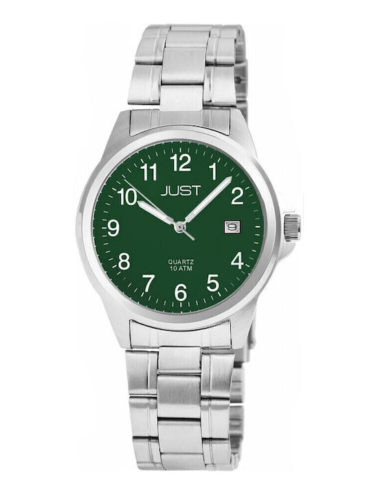 Just Watch Men's Watch Battery with Silver Meta...