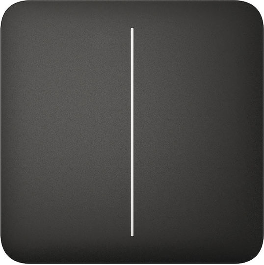 Ajax Systems Lighting Front Plate Switch 2-Slots Black PN13871