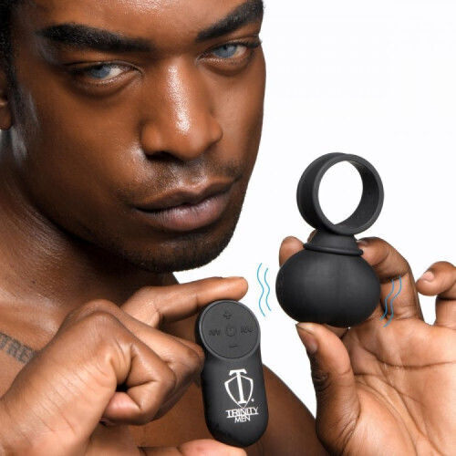 Trinity Men Vibrations Vaginalbälle mit Vibration Schwarz