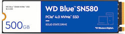 Western Digital Blue SN580 SSD 500GB M.2 NVMe PCI Express 4.0