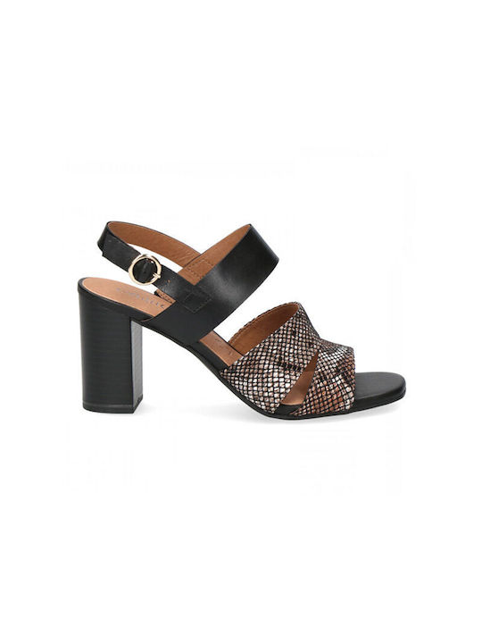 Caprice Leather Women's Sandals Black 2-28304-28 020