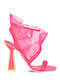 Din material textil Sandale Fuchsia