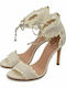 Leder Sandalen Weiß