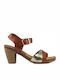 Leder Sandalen Tabac Braun