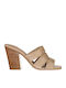 Leder Sandalen Beige