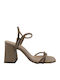 2304/7 Leder Sandalen mit Strass Rosa