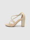 Joya Patent Leather Women's Sandals Beige