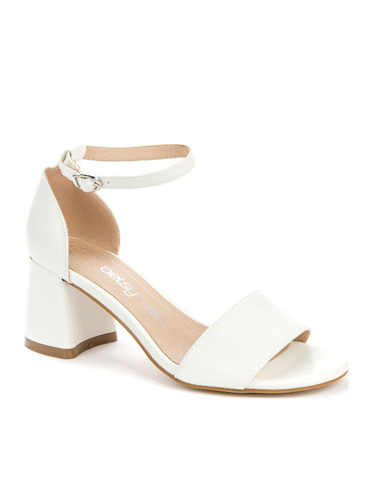 Betsy Sandals White