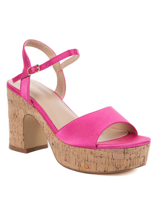 Cassandra Damen Sandalen in Fuchsie Farbe