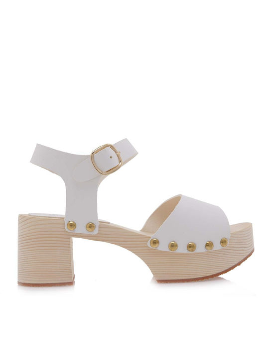 Mythology Platform Women's Sandals White