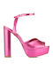 Leather Sandals Fuchsia