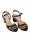 Leder Sandalen Anatomisch Schwarz