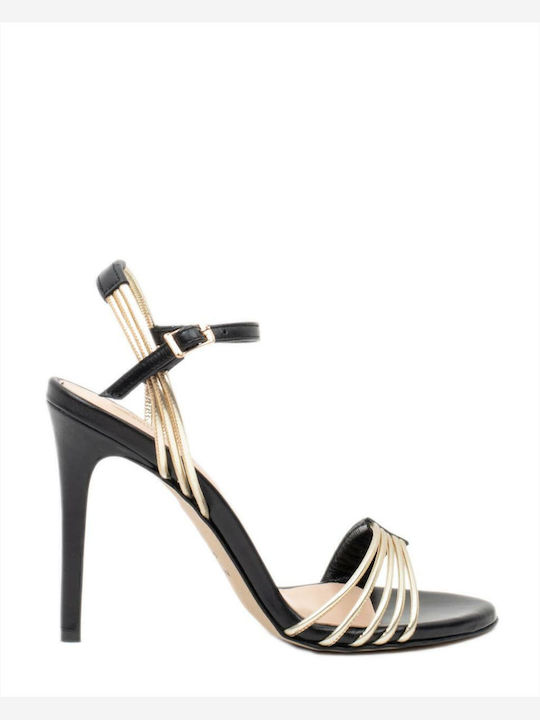 Zakro Collection Leder Sandalen Schwarz