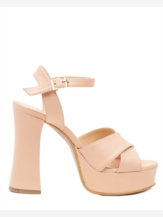 Zakro Collection Platform Women's Sandals Pink S8037-SS22