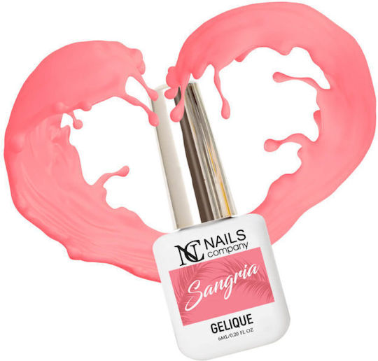 Nc Nails Semi-Permanent Nail Polish Sangria 6ml 1pcs