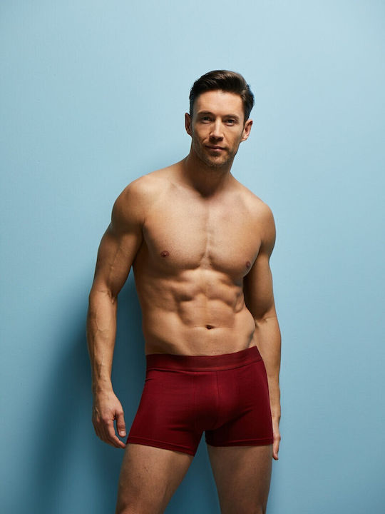 Esqudo Men's Boxer Burgundy