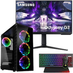 Vengeance Phoenix-U + Samsung Odyssey G32A Gaming Desktop PC (Kern i5-13400F/32GB DDR4/1TB SSD/GeForce RTX 4060/Kein OS)