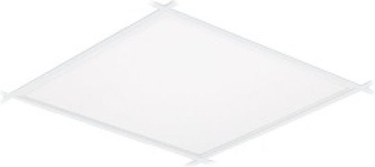 Τετράγωνο Χωνευτό LED Panel 34W με Φυσικό Λευκό Φως 4000K 60x60εκ. 4τμχ