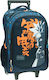 Gim Naruto Letters School Bag Trolley Elementary, Elementary in Blue color 27lt