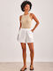 Only Women's High-waisted Shorts White