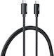 Remax RC-C039 USB 2.0 Cable USB-C male - USB-C 240W PD Μαύρο 1m