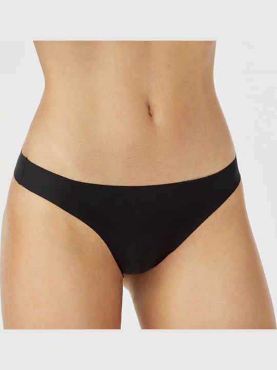 Promise Γυναικεία Slip 2Pack χωρίς Ραφές Μαύρα