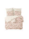 Cokitex Paint Pillowcase Set with Envelope Cover Terracota 50x70cm.