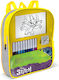 Schulranzen Rucksack Kindergarten Gelbe 23 x 8,5 x 30cm