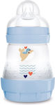 Mam Plastic Bottle Easy Start Anti-Colic with Silicone Nipple for 0+, 0+ m, months Blue Whale 160ml 1pcs