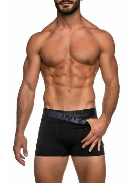 Inizio Men's Boxers Black 2Pack