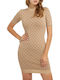 Mini Dress Beige
