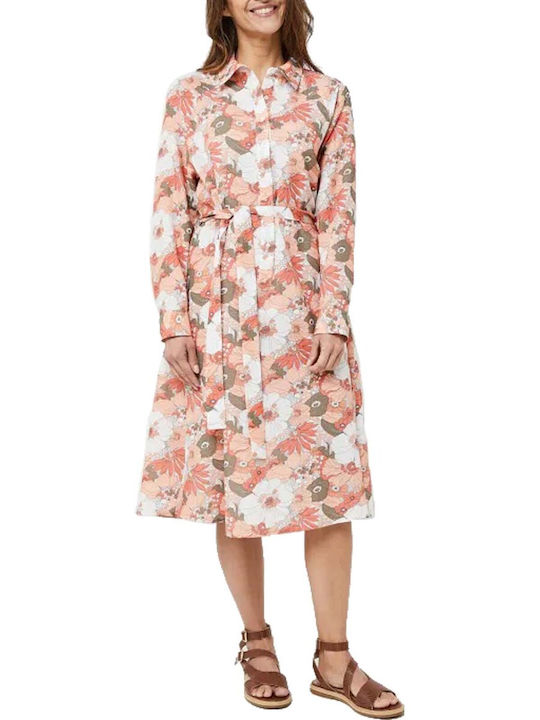 C'est Beau La Vie Summer Midi Shirt Dress Dress Pink