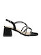 Piedini Fabric Women's Sandals Black