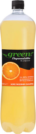 Green Cola Orange Juice with Carbonation in Bottle 1500ml