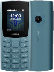 Nokia 110 (2023) Dual SIM Mobil cu Buton (Greek Menu) Cloudy Blue
