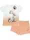 Kids' Set with Shorts Summer 2pcs Orange Frozen