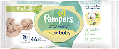 Pampers Harmonie Baby Wipes without Alcohol 46pcs