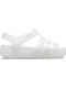 Crocs Damen Flache Sandalen Flatforms in Weiß Farbe