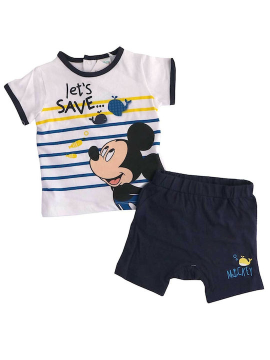 Disney Kids Set with Shorts Summer 2pcs White