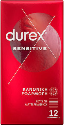 Durex Προφυλακτικά Sensitive Λεπτά 12τμχ