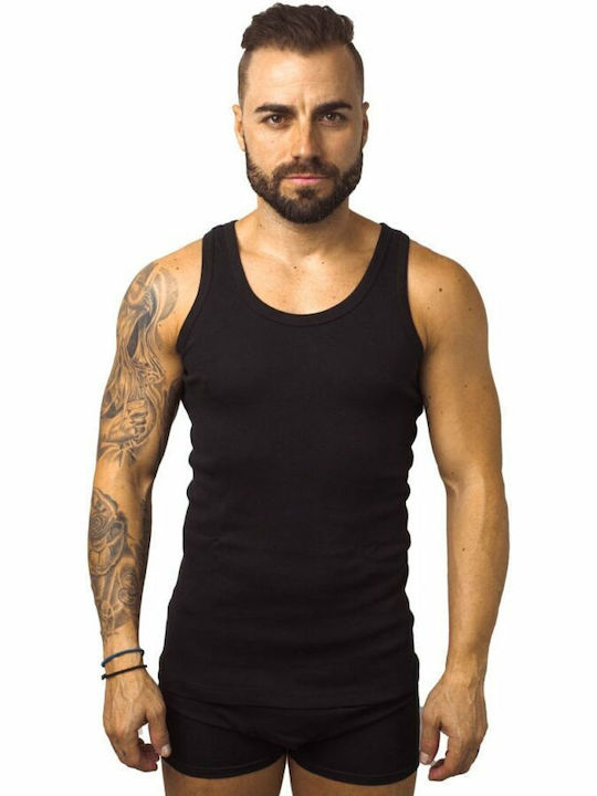 Onurel Herren Unterhemden in Schwarz Farbe 2Pac...