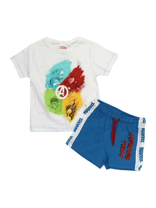Kinder-Set mit Shorts Sommer 2Stück Weiß