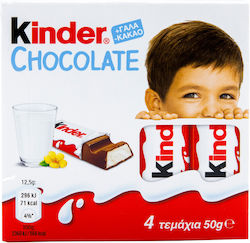 Ferrero Kinder Chocolate Milk With Milk 50gr 4pcs