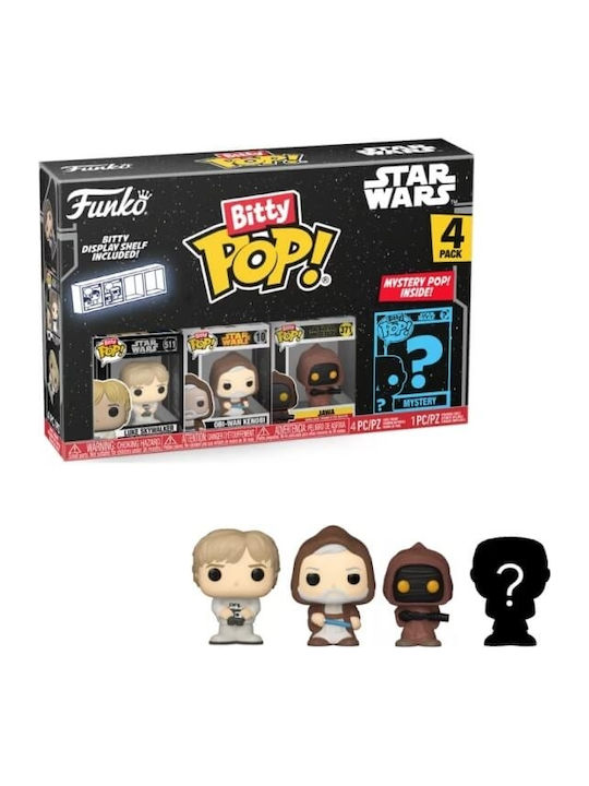 Funko Bitty Pop! Movies: Luke Skywalker, Obi-Wan Kenobi, Jawa & Chase Chase 4τμχ Funko Bitty Pop! Movies: Luke Skywalker, Obi-Wan Kenobi, Jawa & Chase Chase 4τμχ