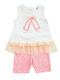 Kinder-Set mit Leggings Sommer 2Stück Weiß