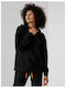Women's Sweatshirt Hooded Black