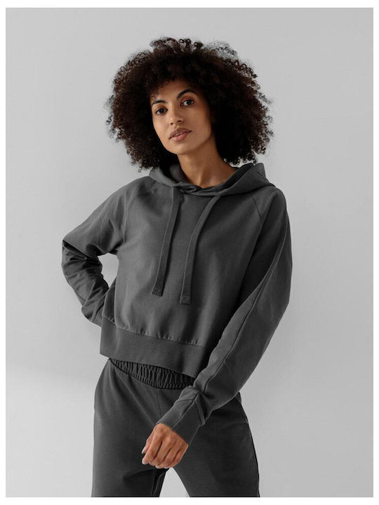 Outhorn Cropped Women's Sweatshirt Hooded Gray